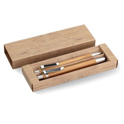Bambusowy zestaw długopis  i o